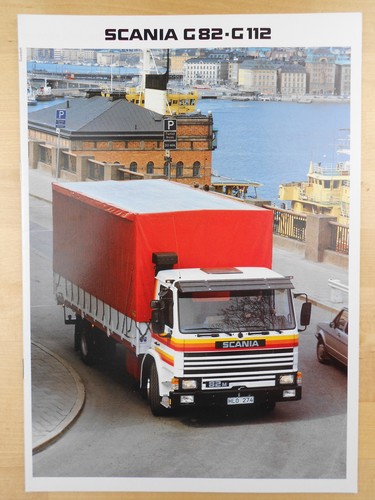 Scania g82 g112 brochure 1982 - scania,