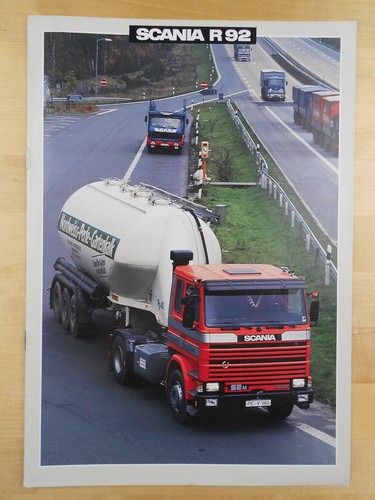 Scania r92 brochure - brochure, 1986