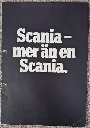 Scania 111 141 sales - , brochure