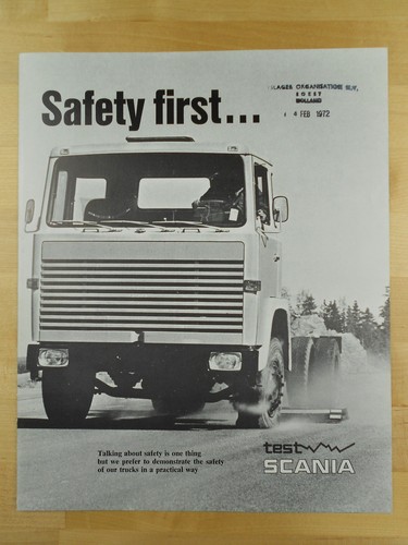 Scania safety test brochure - test,